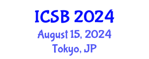 International Conference on Systems Biology (ICSB) August 15, 2024 - Tokyo, Japan