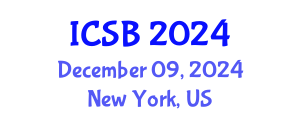 International Conference on Systems Biology (ICSB) December 09, 2024 - New York, United States