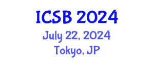 International Conference on Systems Biology (ICSB) July 22, 2024 - Tokyo, Japan