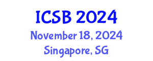 International Conference on Systems Biology (ICSB) November 18, 2024 - Singapore, Singapore