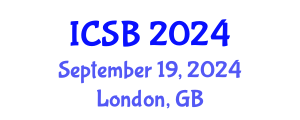 International Conference on Systems Biology (ICSB) September 19, 2024 - London, United Kingdom