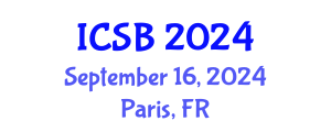 International Conference on Systems Biology (ICSB) September 16, 2024 - Paris, France