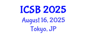 International Conference on Systems Biology (ICSB) August 16, 2025 - Tokyo, Japan