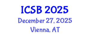 International Conference on Systems Biology (ICSB) December 27, 2025 - Vienna, Austria