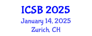 International Conference on Systems Biology (ICSB) January 14, 2025 - Zurich, Switzerland