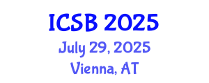 International Conference on Systems Biology (ICSB) July 29, 2025 - Vienna, Austria