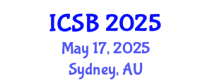 International Conference on Systems Biology (ICSB) May 17, 2025 - Sydney, Australia