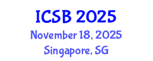 International Conference on Systems Biology (ICSB) November 18, 2025 - Singapore, Singapore