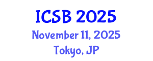 International Conference on Systems Biology (ICSB) November 11, 2025 - Tokyo, Japan