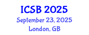 International Conference on Systems Biology (ICSB) September 23, 2025 - London, United Kingdom