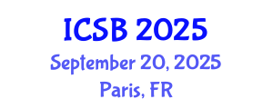International Conference on Systems Biology (ICSB) September 20, 2025 - Paris, France