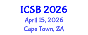 International Conference on Systems Biology (ICSB) April 15, 2026 - Cape Town, South Africa