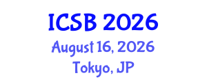 International Conference on Systems Biology (ICSB) August 16, 2026 - Tokyo, Japan