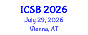 International Conference on Systems Biology (ICSB) July 29, 2026 - Vienna, Austria