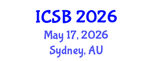 International Conference on Systems Biology (ICSB) May 17, 2026 - Sydney, Australia