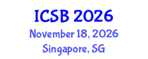 International Conference on Systems Biology (ICSB) November 18, 2026 - Singapore, Singapore