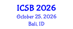 International Conference on Systems Biology (ICSB) October 25, 2026 - Bali, Indonesia