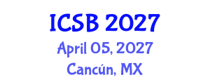 International Conference on Systems Biology (ICSB) April 05, 2027 - Cancún, Mexico International Conference on Systems Biology (ICSB) April 05, 2027 - Cancún, Mexico