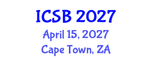 International Conference on Systems Biology (ICSB) April 15, 2027 - Cape Town, South Africa International Conference on Systems Biology (ICSB) April 15, 2027 - Cape Town, South Africa