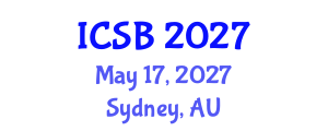 International Conference on Systems Biology (ICSB) May 17, 2027 - Sydney, Australia