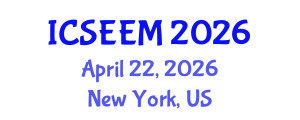 International Conference on Systems Engineering and Engineering Management (ICSEEM) April 22, 2026 - New York, United States