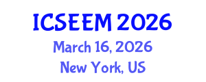 International Conference on Systems Engineering and Engineering Management (ICSEEM) March 16, 2026 - New York, United States