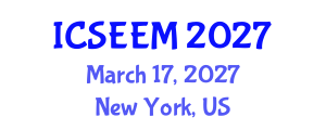 International Conference on Systems Engineering and Engineering Management (ICSEEM) March 17, 2027 - New York, United States