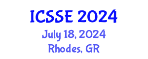 International Conference on Systems Science and Engineering (ICSSE) July 18, 2024 - Rhodes, Greece