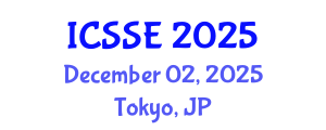 International Conference on Systems Science and Engineering (ICSSE) December 02, 2025 - Tokyo, Japan