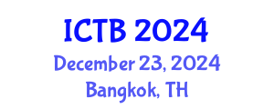 International Conference on Taxonomy and Biodiversity (ICTB) December 23, 2024 - Bangkok, Thailand