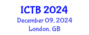 International Conference on Taxonomy and Biodiversity (ICTB) December 09, 2024 - London, United Kingdom