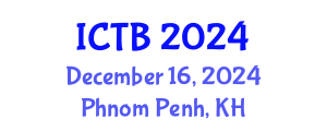 International Conference on Taxonomy and Biodiversity (ICTB) December 16, 2024 - Phnom Penh, Cambodia