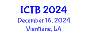 International Conference on Taxonomy and Biodiversity (ICTB) December 16, 2024 - Vientiane, Laos