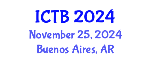 International Conference on Taxonomy and Biodiversity (ICTB) November 25, 2024 - Buenos Aires, Argentina