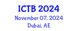 International Conference on Taxonomy and Biodiversity (ICTB) November 07, 2024 - Dubai, United Arab Emirates