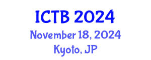 International Conference on Taxonomy and Biodiversity (ICTB) November 18, 2024 - Kyoto, Japan