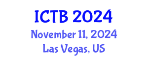 International Conference on Taxonomy and Biodiversity (ICTB) November 11, 2024 - Las Vegas, United States