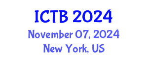 International Conference on Taxonomy and Biodiversity (ICTB) November 07, 2024 - New York, United States