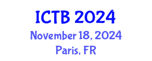 International Conference on Taxonomy and Biodiversity (ICTB) November 18, 2024 - Paris, France