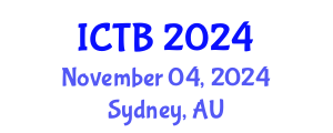 International Conference on Taxonomy and Biodiversity (ICTB) November 04, 2024 - Sydney, Australia