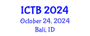 International Conference on Taxonomy and Biodiversity (ICTB) October 24, 2024 - Bali, Indonesia