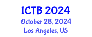 International Conference on Taxonomy and Biodiversity (ICTB) October 28, 2024 - Los Angeles, United States