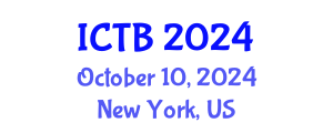 International Conference on Taxonomy and Biodiversity (ICTB) October 10, 2024 - New York, United States