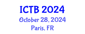 International Conference on Taxonomy and Biodiversity (ICTB) October 28, 2024 - Paris, France