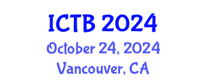 International Conference on Taxonomy and Biodiversity (ICTB) October 24, 2024 - Vancouver, Canada