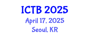 International Conference on Taxonomy and Biodiversity (ICTB) April 17, 2025 - Seoul, Republic of Korea