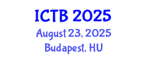 International Conference on Taxonomy and Biodiversity (ICTB) August 23, 2025 - Budapest, Hungary