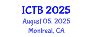 International Conference on Taxonomy and Biodiversity (ICTB) August 05, 2025 - Montreal, Canada