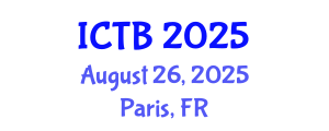 International Conference on Taxonomy and Biodiversity (ICTB) August 26, 2025 - Paris, France