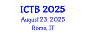 International Conference on Taxonomy and Biodiversity (ICTB) August 23, 2025 - Rome, Italy